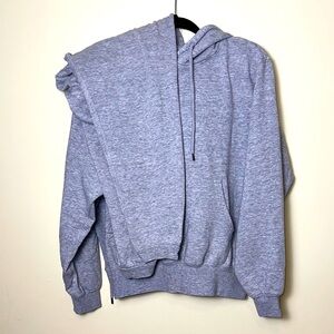 Fashion Nova Gray Hoodie and Sweatpants Set Size XL